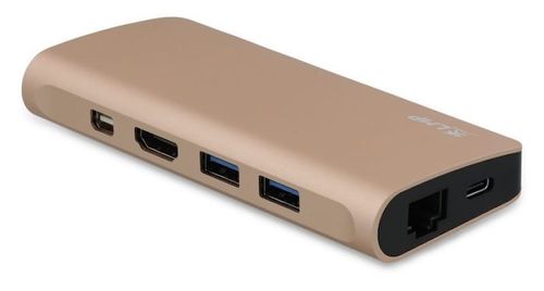 LMP USB-C Travel Dock 4K 9 Port, gold